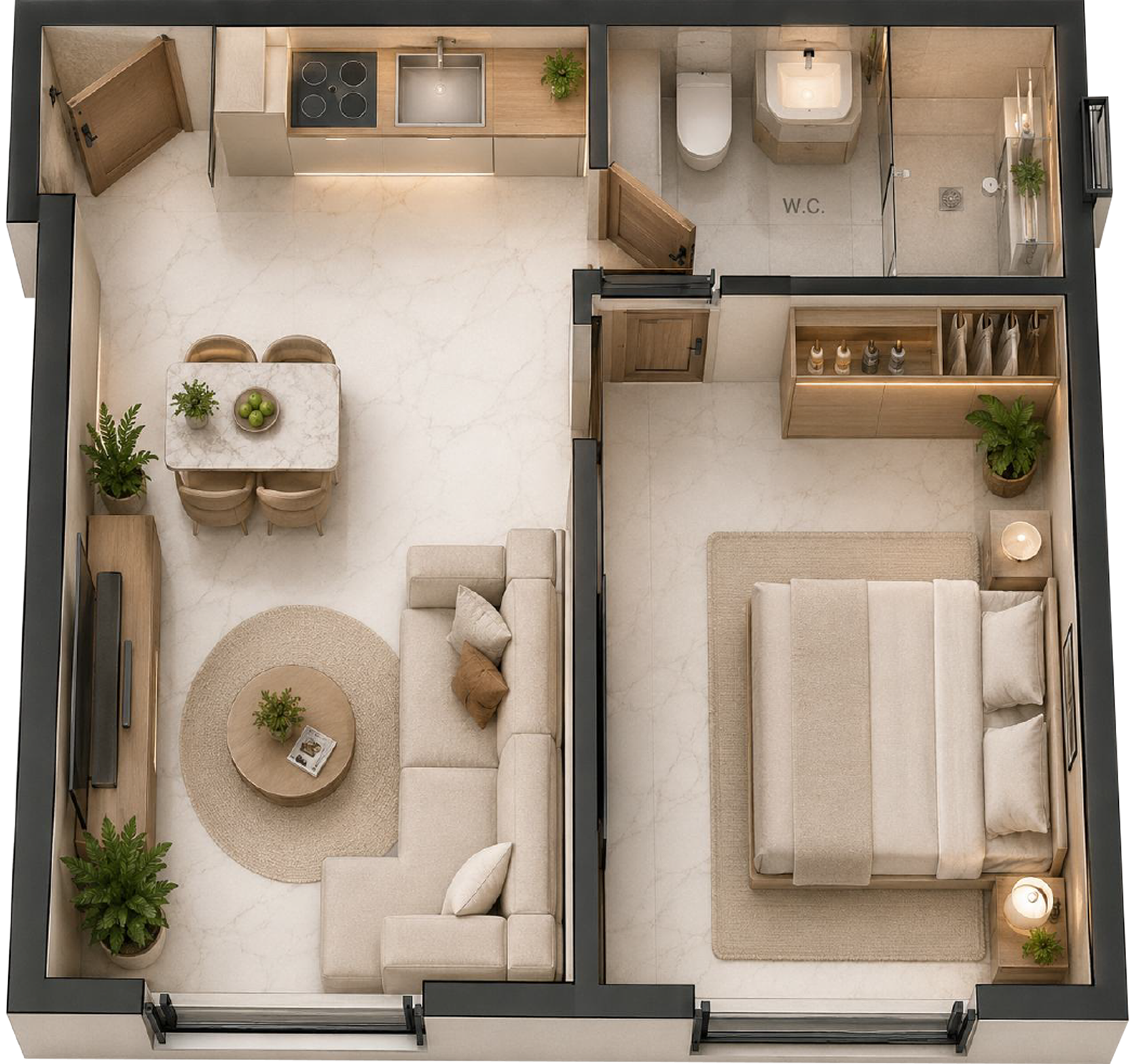 Typical apartment plan